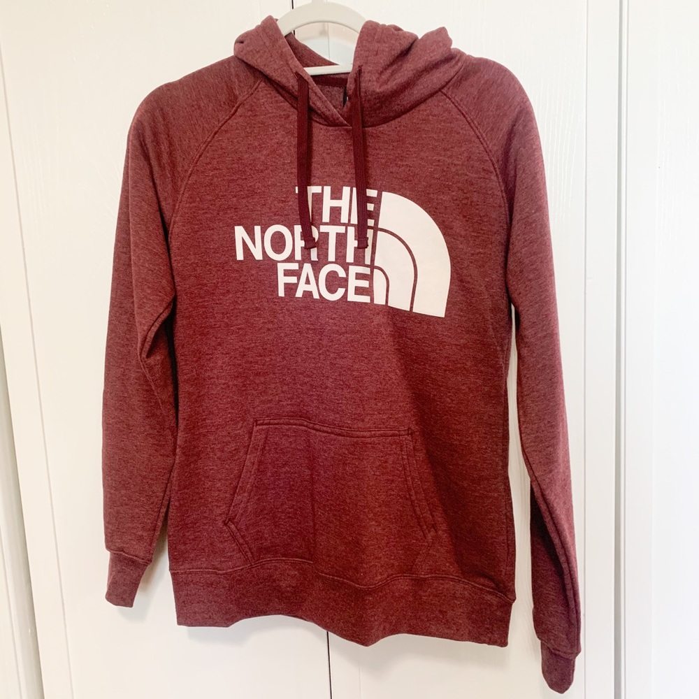 Burgundy North Face Hoodie